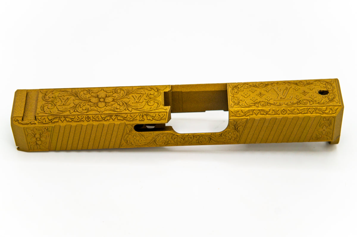 Glock-Style Full-Wrap Slide Engraving