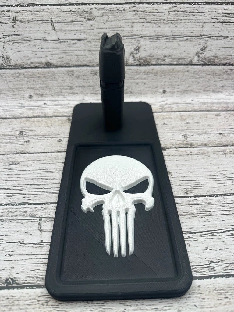 Punisher Glock-Style Double-Stack Pistol Display Stand & Tray – alternate view
