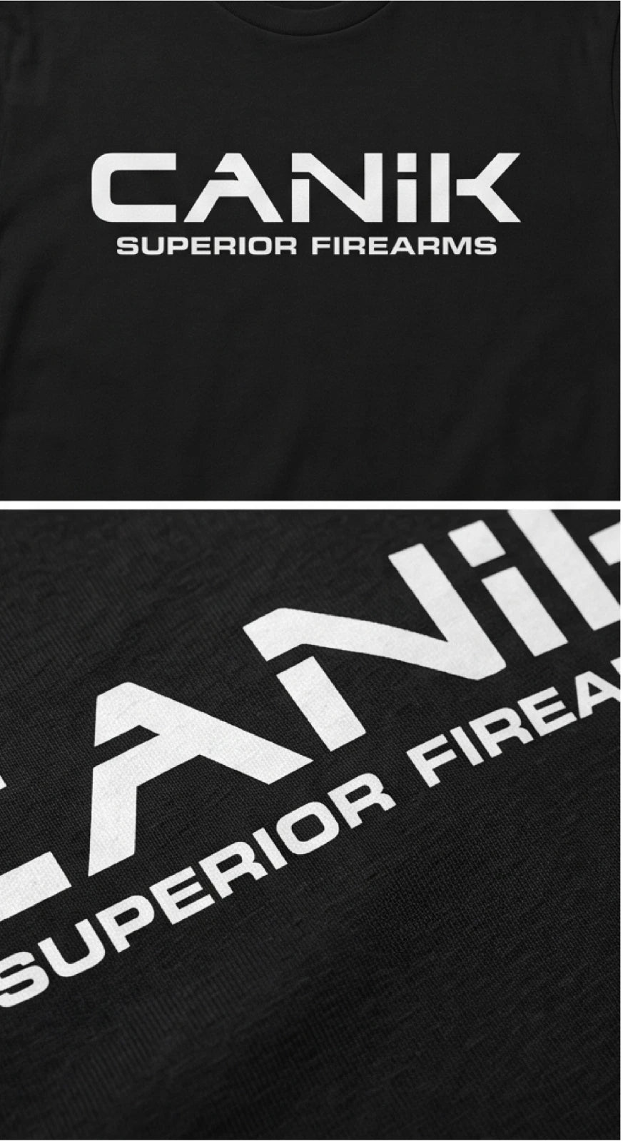 CANIK Superior Firearms Graphic T-Shirt — Black — product photo 6