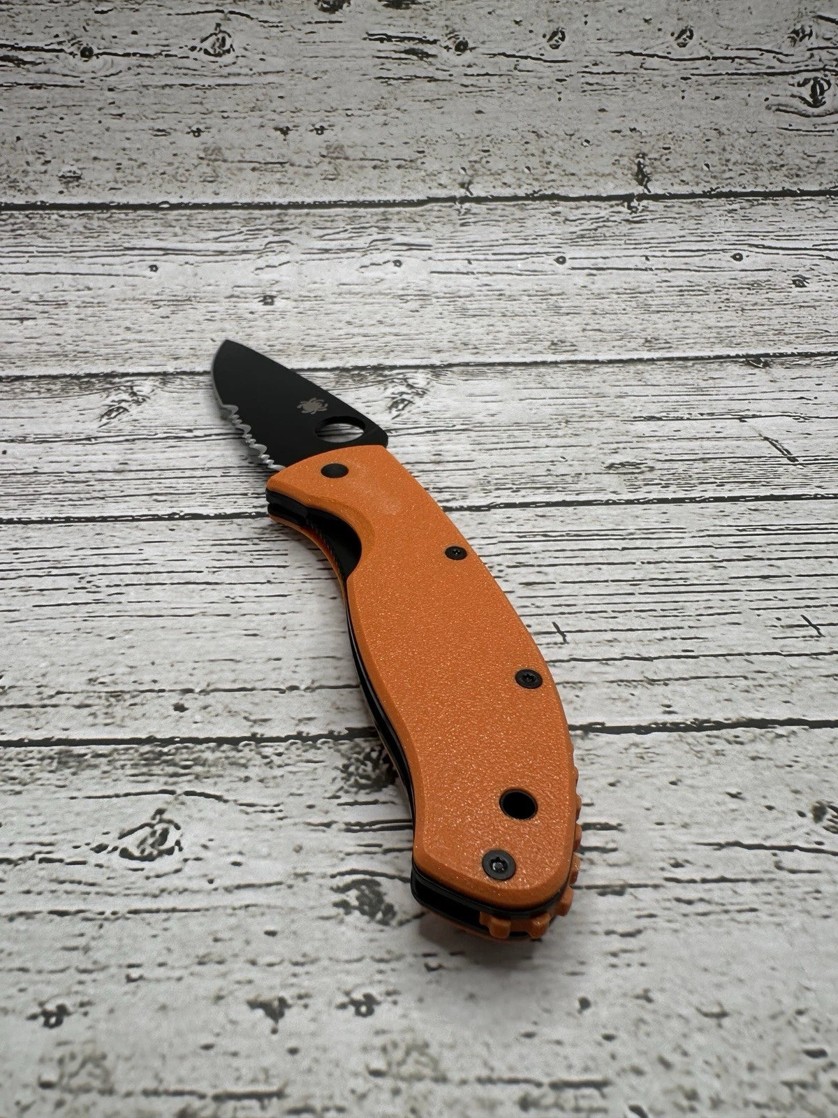 Spyderco Tenacious Scales with Back Spacer – Orange Burst