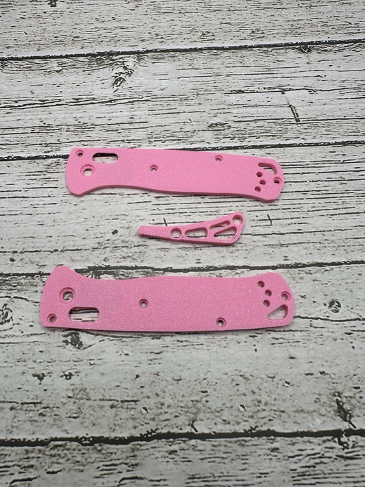 Scales And Back Spacer For Benchmade Bug out Pink