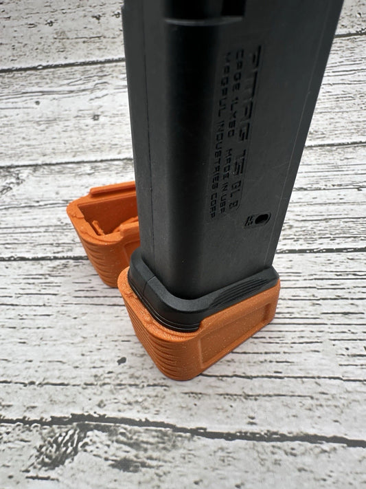 PMAG GL9 Series Base Plate Mag Extension (2 Pack) – Orange Burst