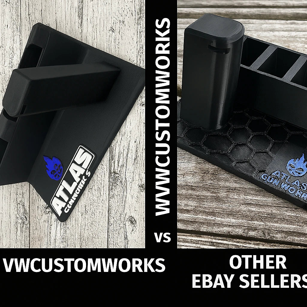 Atlas Gunworks 2011 Display Stand – 3 Magazine Holders – alternate view
