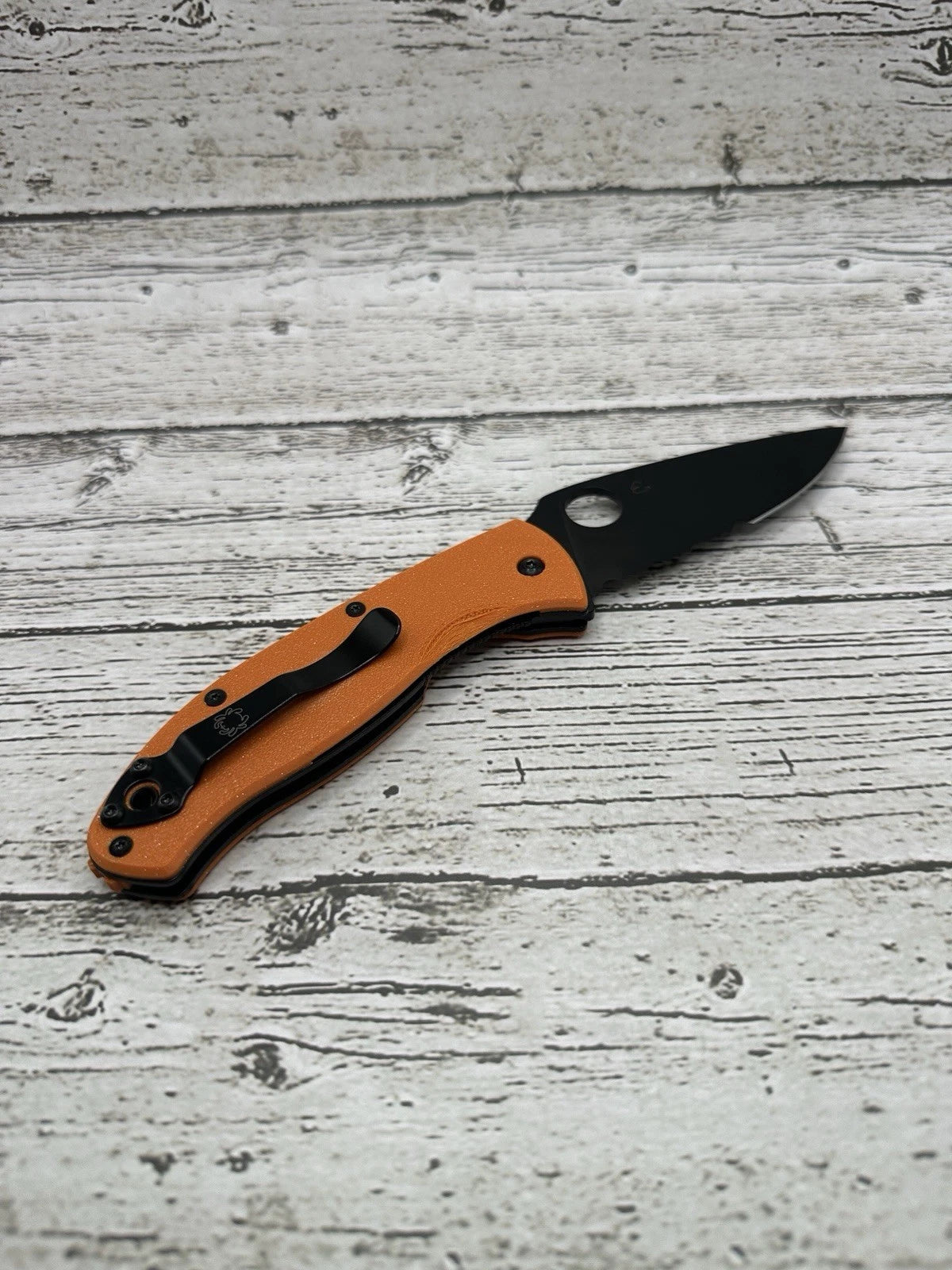 Spyderco Tenacious Scales with Back Spacer – Orange Burst