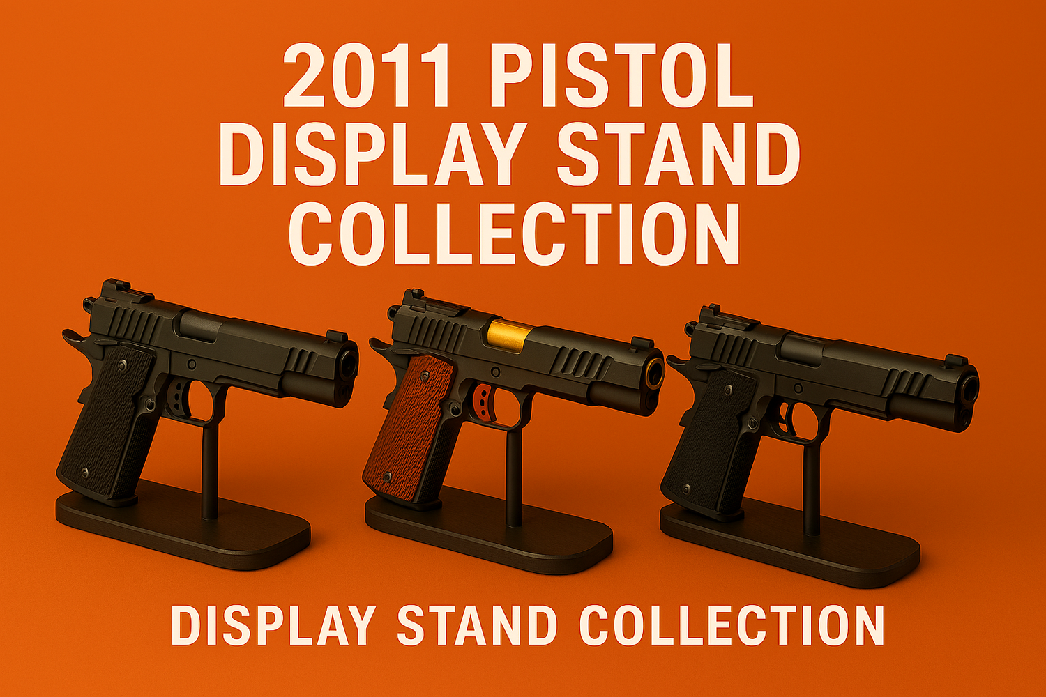 2011 Pistol Display Stand Collection – Precision Meets Presentation