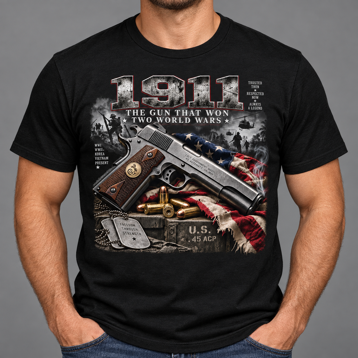 1911 Two World Wars Graphic T-Shirt
