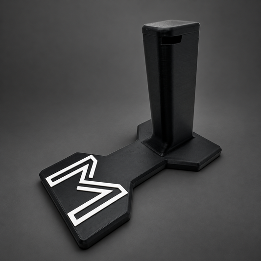 Miller Precision 2011 Pistol Display Stand — Black & White