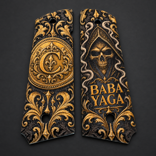 John Wick Baba Yaga 1911 Grips — Full Size Ambi-Cut Pair