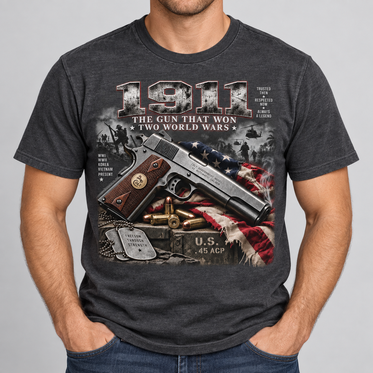 1911 Two World Wars Graphic T-Shirt