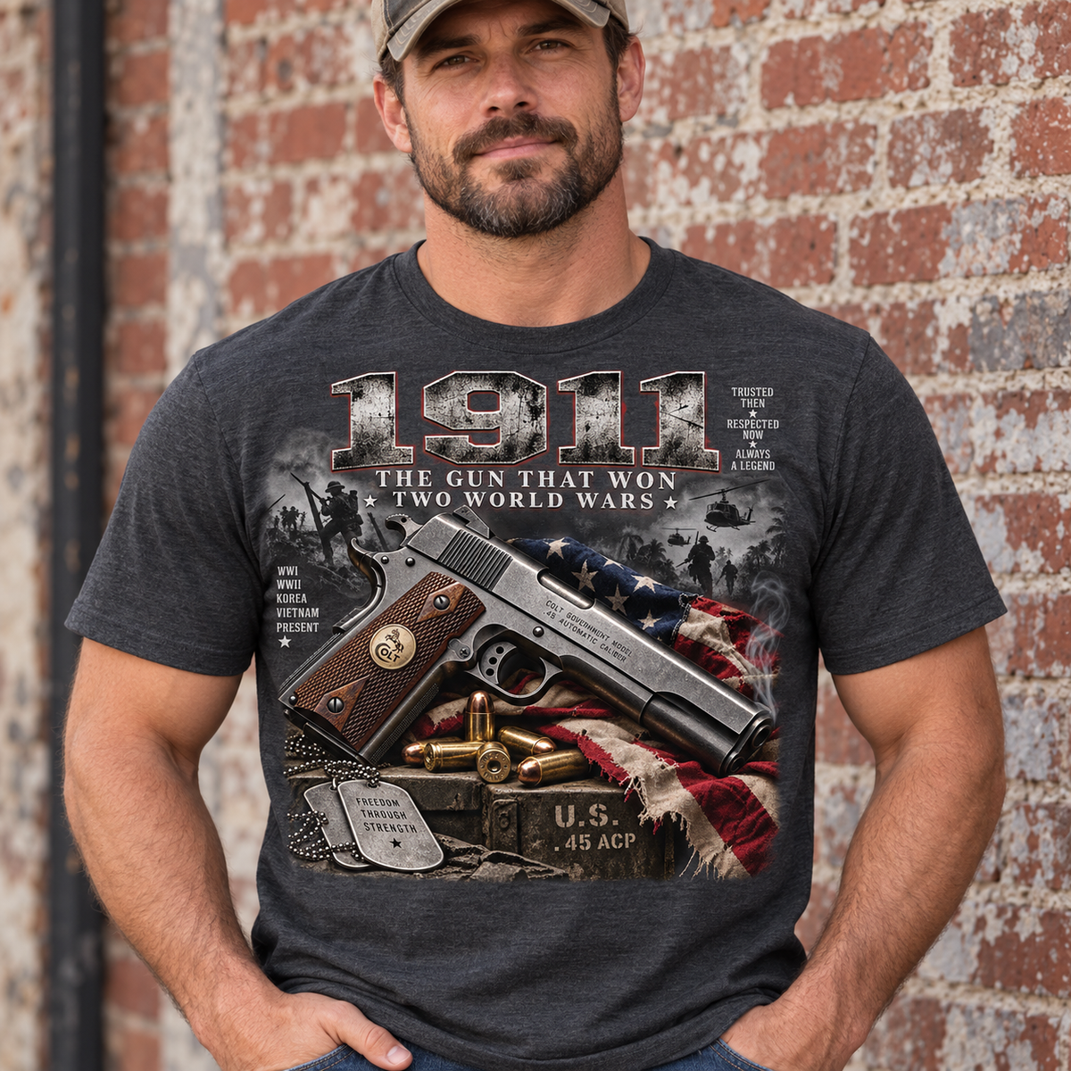 1911 Two World Wars Graphic T-Shirt