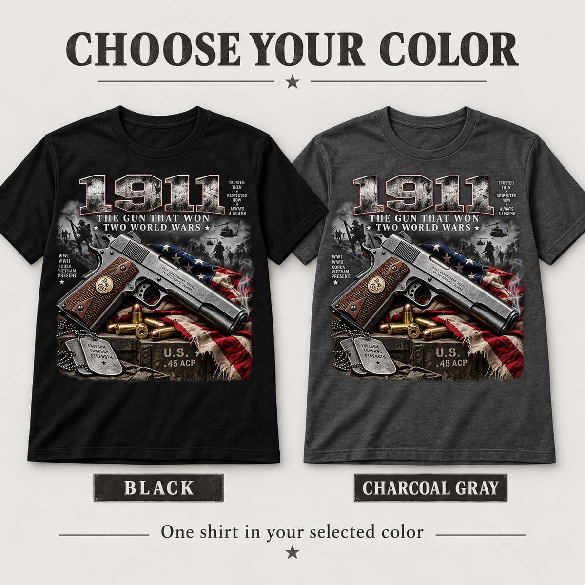 1911 Two World Wars Graphic T-Shirt