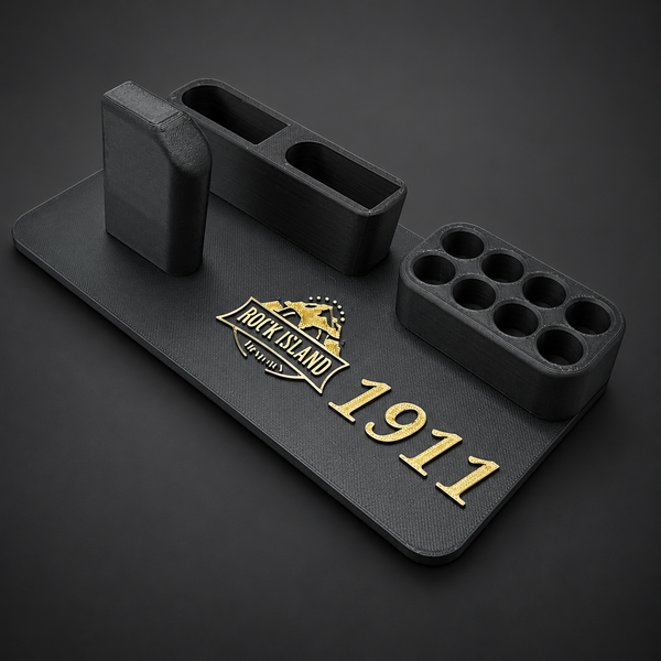 Rock Island Armory 1911 .45 ACP Display Stand with Magazine & Round Holders