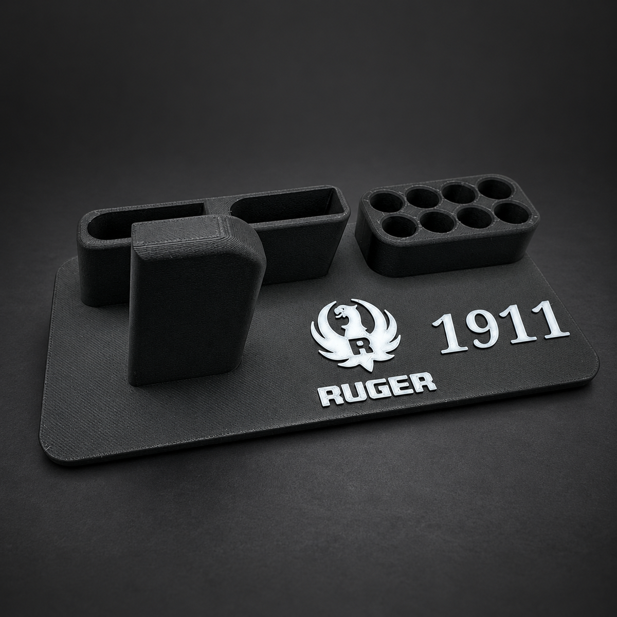Ruger 1911 .45 ACP Display Stand with Magazine & Round Holders