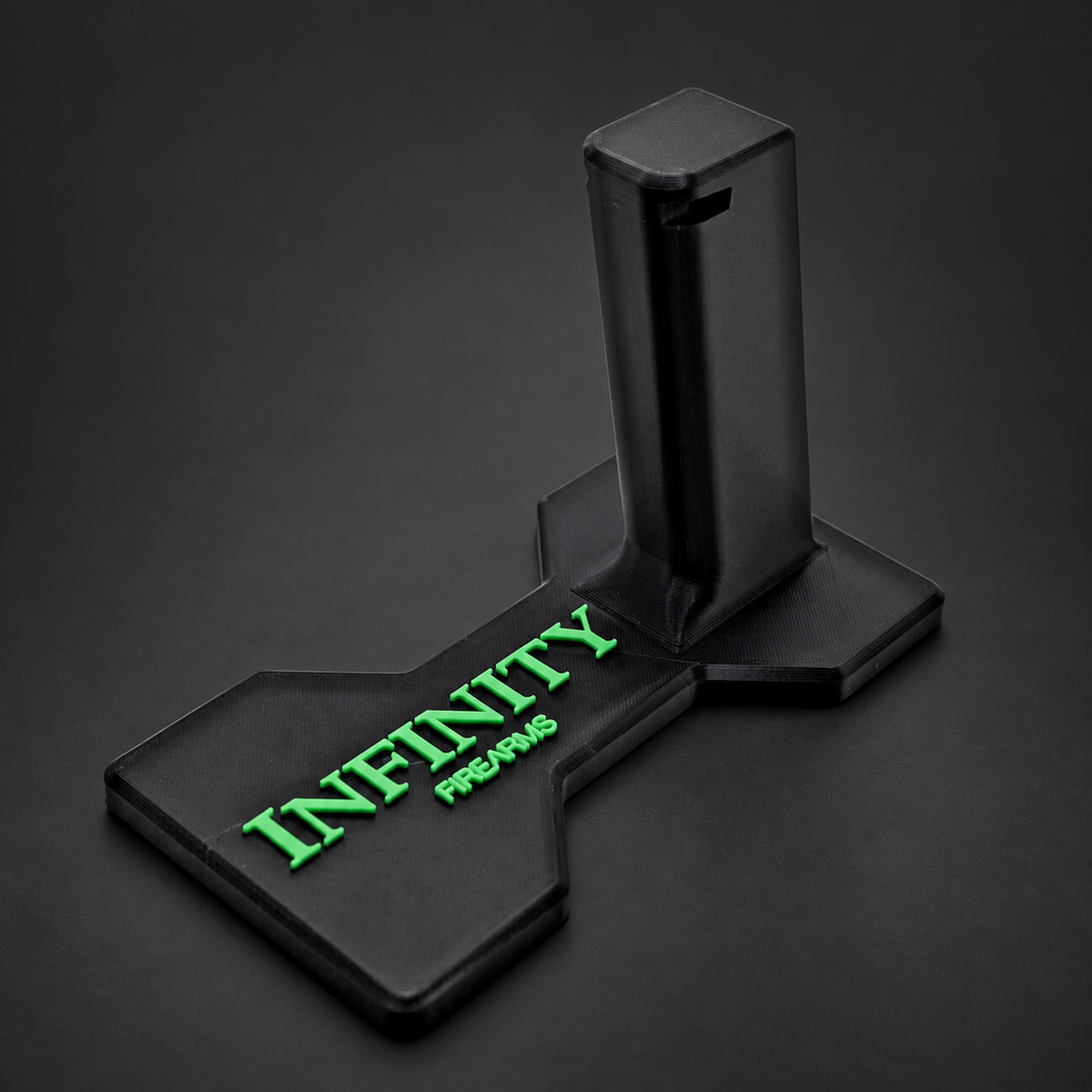 Infinity 2011 Display Stand — Green Shaped Base
