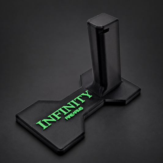 Infinity 2011 Display Stand — Green Shaped Base