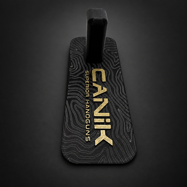 Canik Pistol Display Stand — Topographic Base