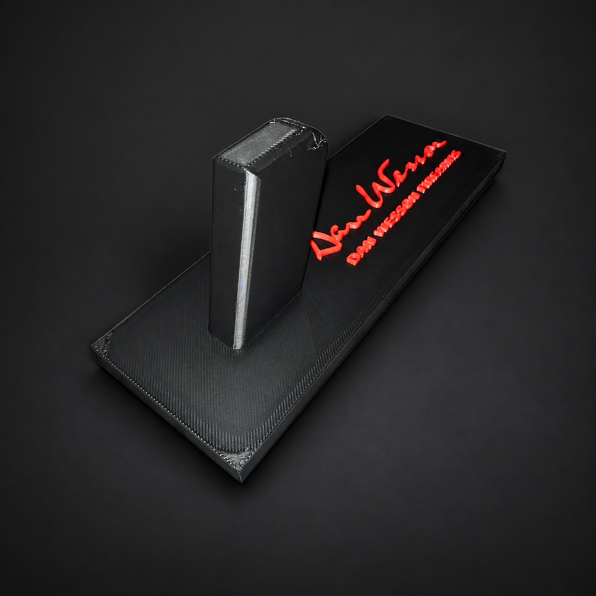 Dan Wesson 1911 Display Stand — Red Rectangular Base