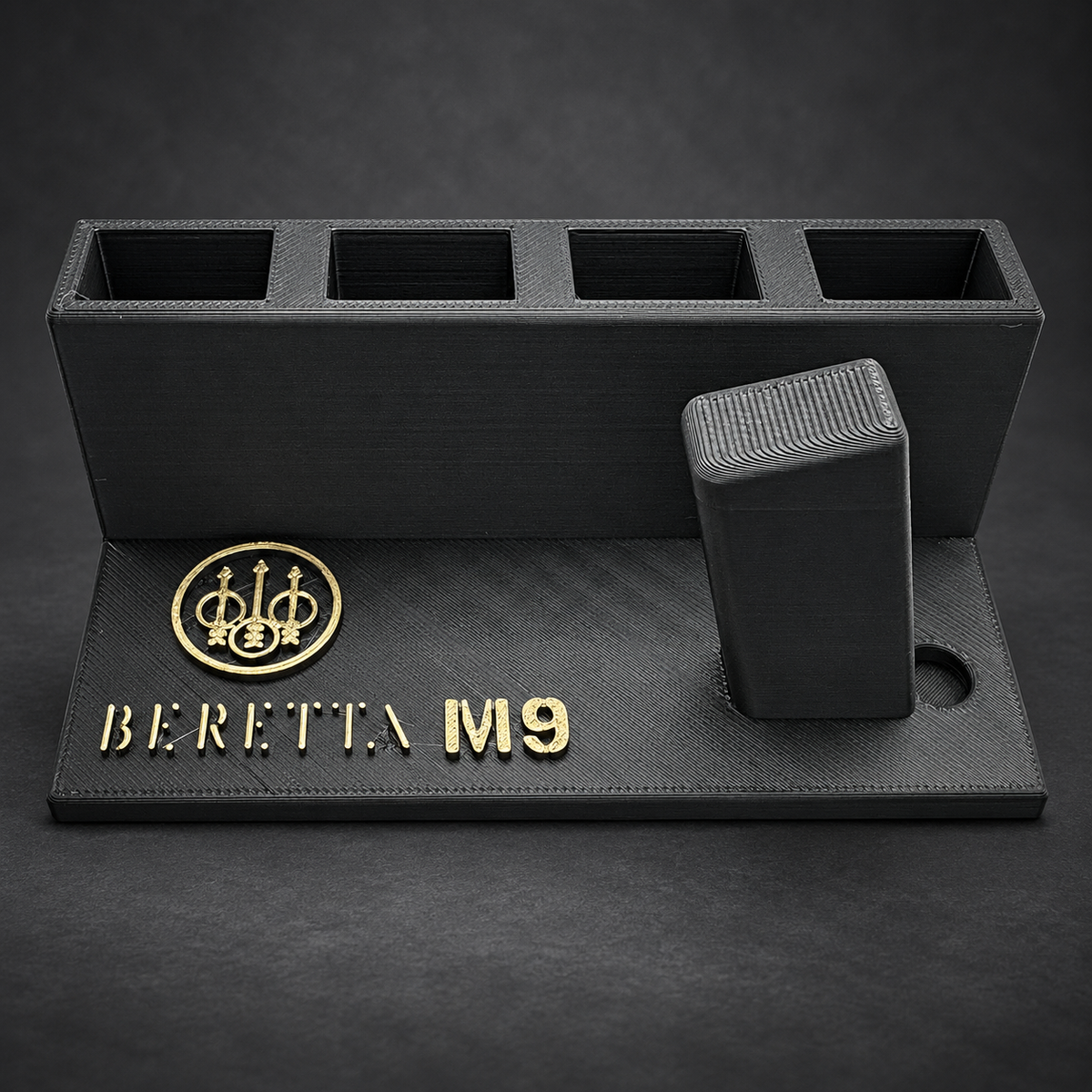 Beretta M9 Display Stand with 4 Magazine Holders