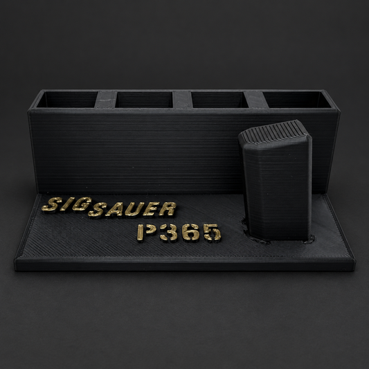 SIG P365 Display Stand with 4 Magazine Holders