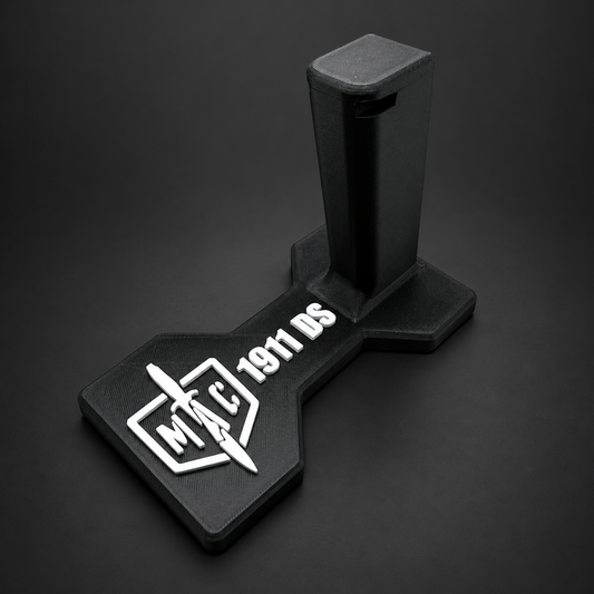 MAC 9 DS Pistol Display Stand — Shaped Base