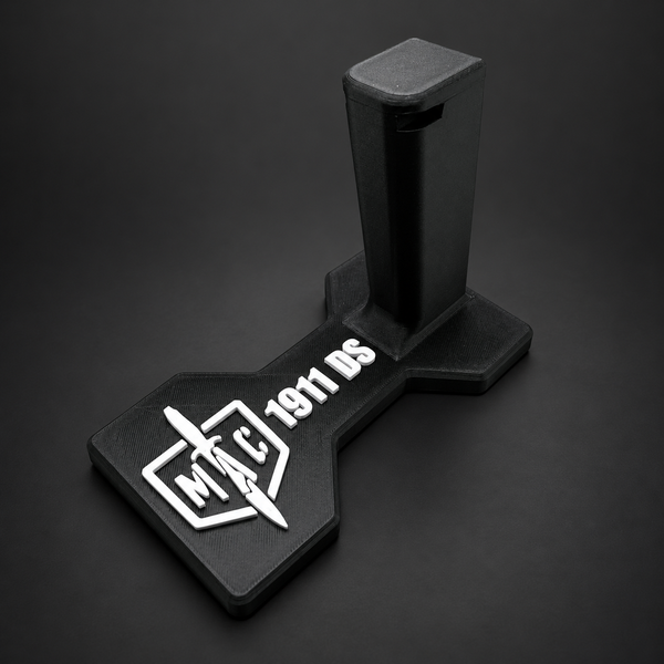 MAC 9 DS Pistol Display Stand — Shaped Base