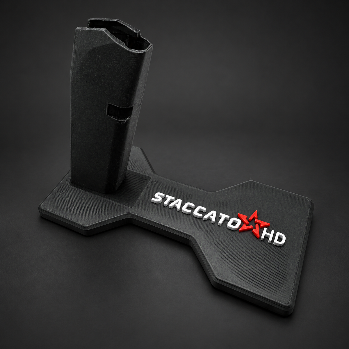 Staccato HD Pistol Display Stand — Shaped Base