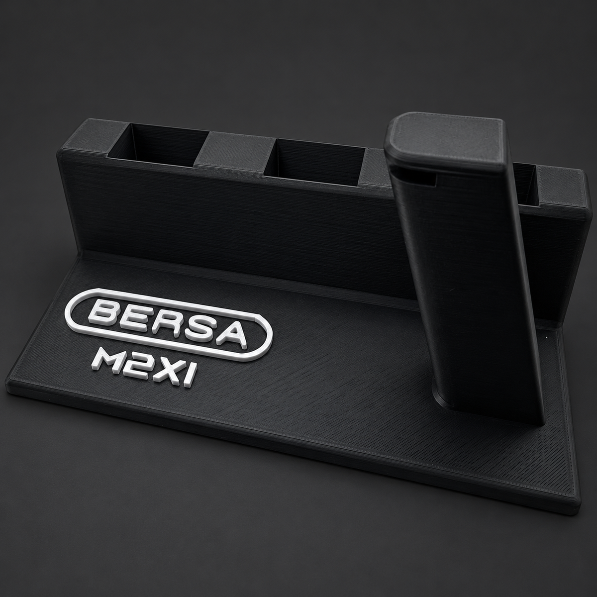 Bersa M2XI Pistol Display Stand with 3 Magazine Holders