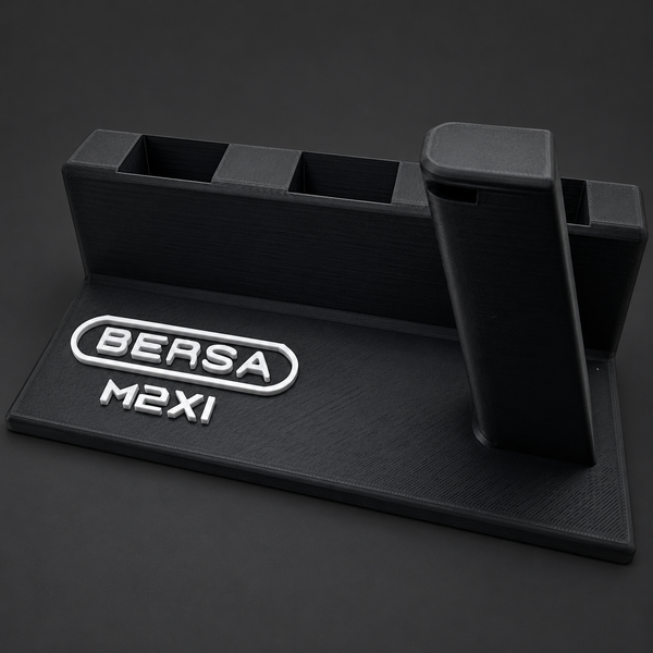 Bersa M2XI Pistol Display Stand with 3 Magazine Holders