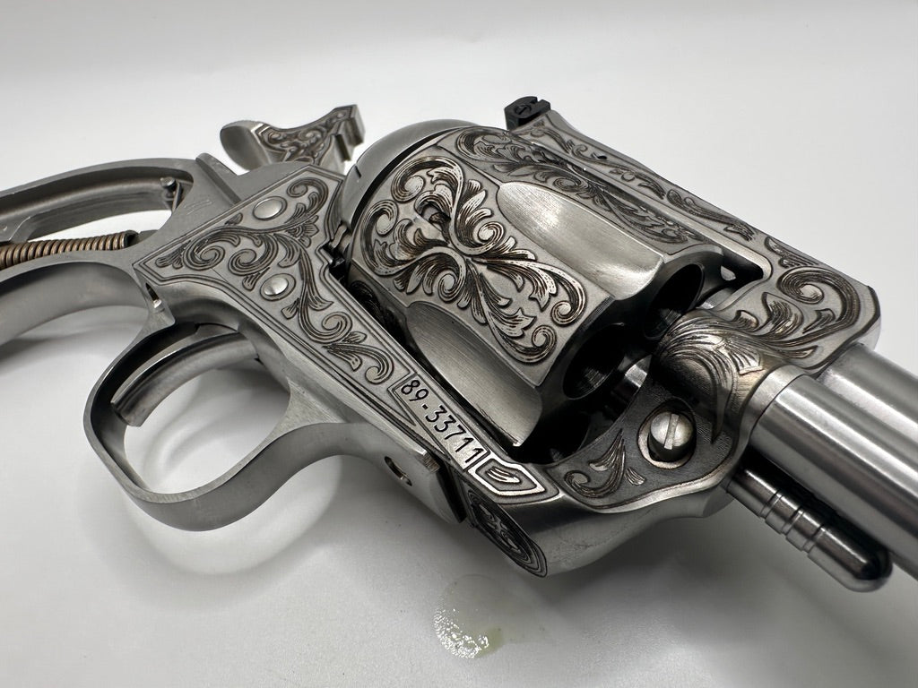 Revolver Cylinder Deep Laser Engraving