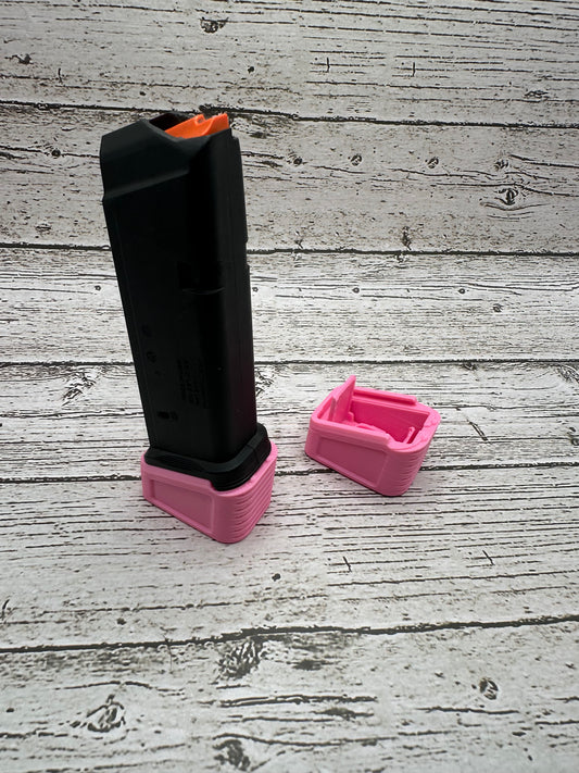 Pmag GL series Base Plate Mag Extension By 3 GL9 Magazines (2 Pack) Pink