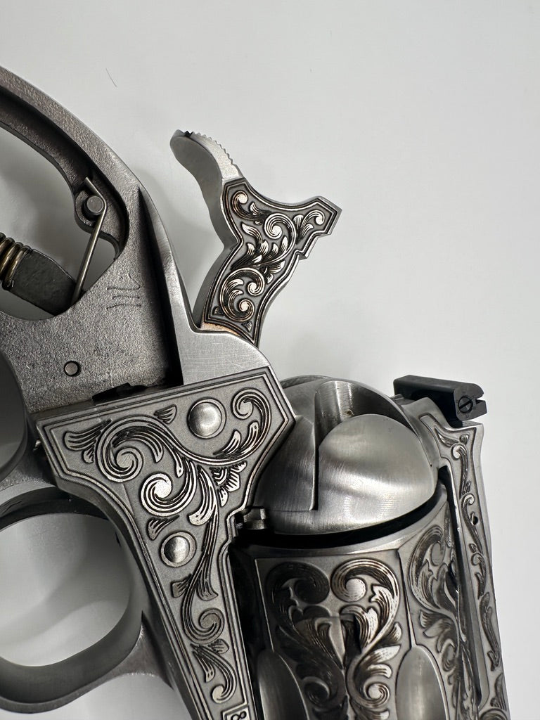 Revolver Cylinder Deep Laser Engraving