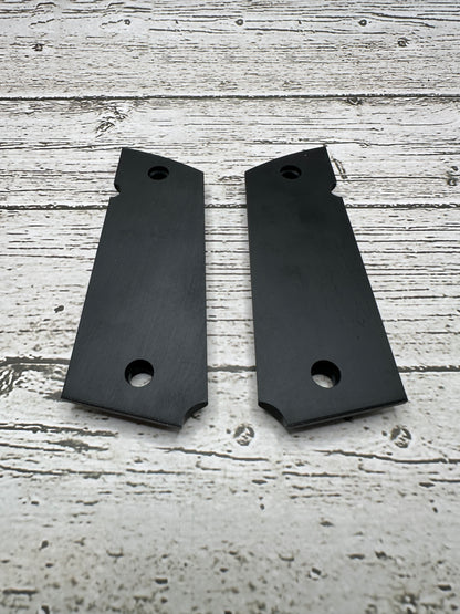 Tactical Hex Honeycomb 1911 Grips – Full Size | Matte Black Polymer | Non-Slip Texture