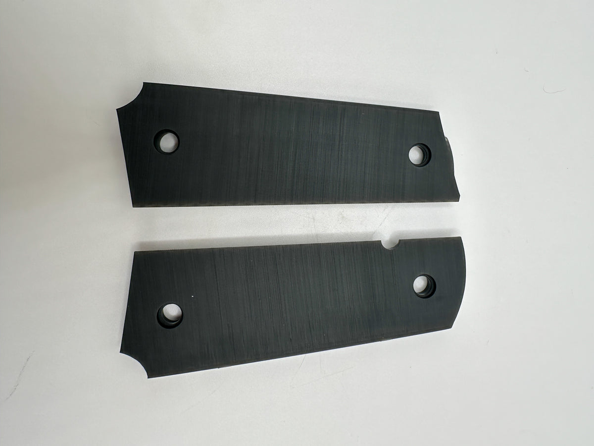 Dan Wesson 1911 Grips – Black Checkered DW Logo Pair
