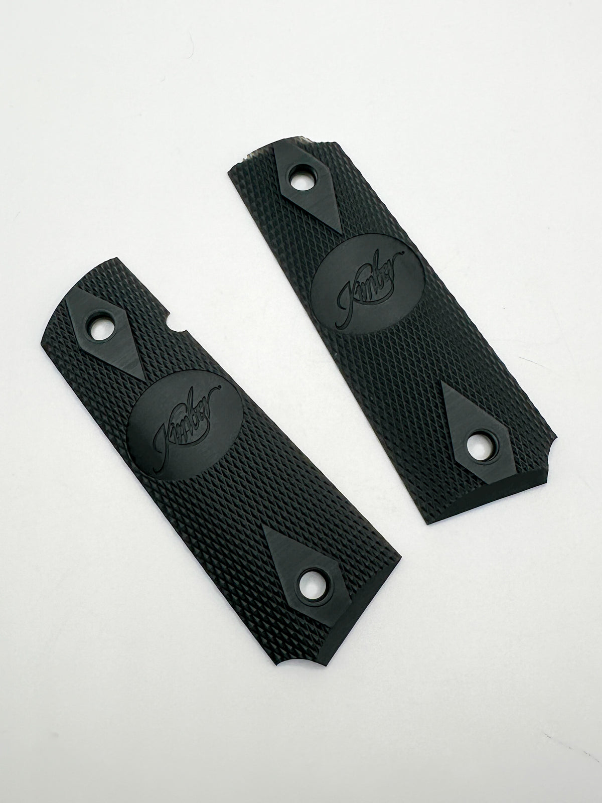 Kimber Logo 1911 Grips – Black Checkered Pair