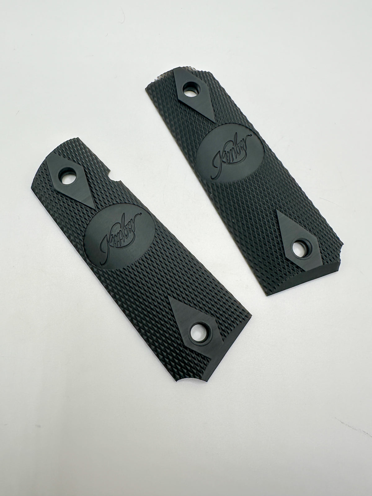 Kimber Logo 1911 Grips – Black Checkered Pair