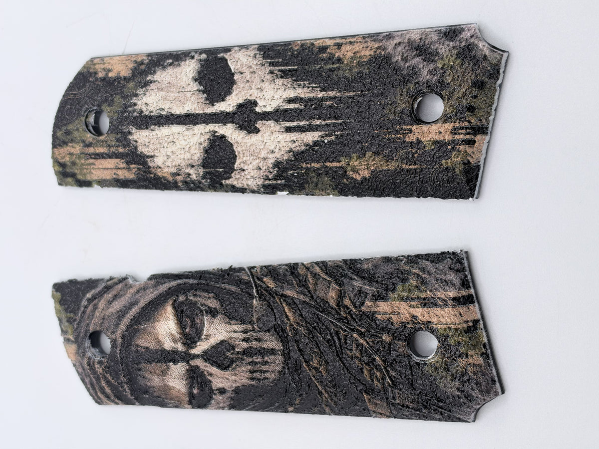 Call of Duty Ghost full-size ambi-cut polymer 1911 grip pair — product photo 1