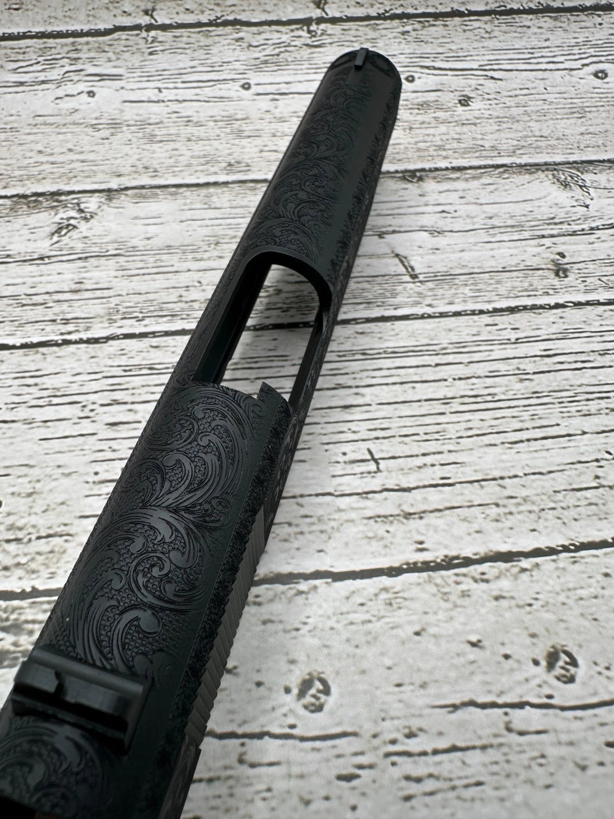 Floral & Scroll Slide Engraving with Cerakote