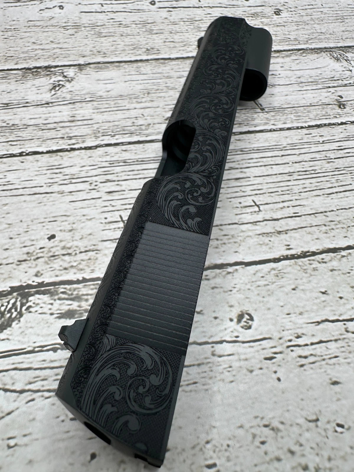 Floral & Scroll Slide Engraving with Cerakote