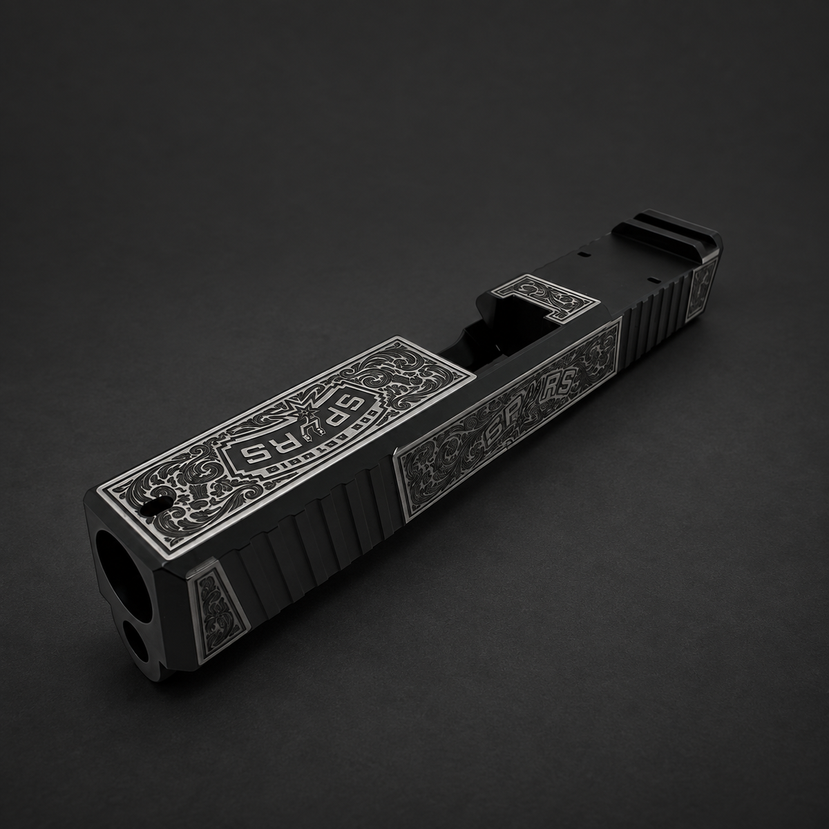 Glock-Style Full-Wrap Slide Engraving