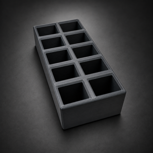 SIG P365 Magazine Storage Box – 10 Slots on a charcoal background