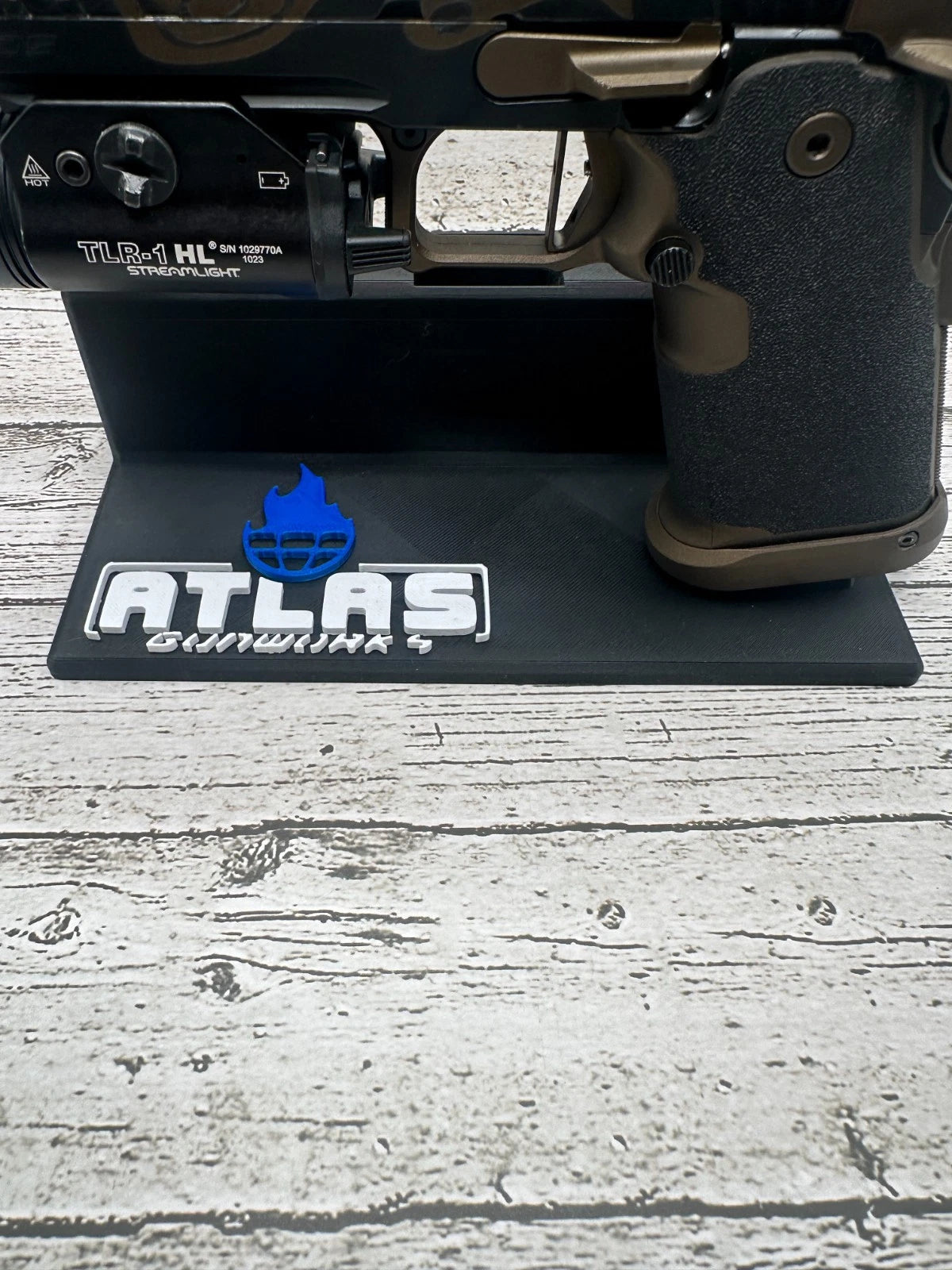 Atlas Gunworks 2011 Display Stand – 3 Magazine Holders – alternate view
