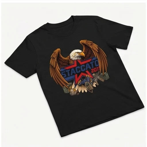 Staccato 2011 Bald Eagle Graphic T-Shirt — Black or Gray — product photo 5