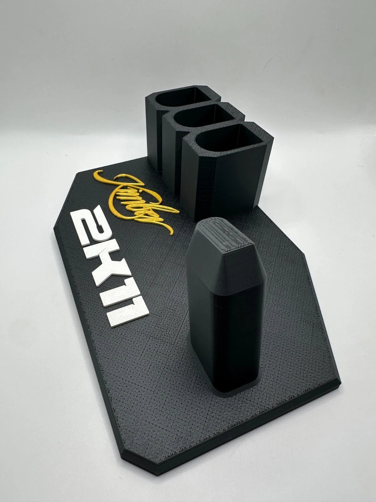 Kimber 2K11 Black & Gold Display Stand – 3 Magazine Holders — original product view 4