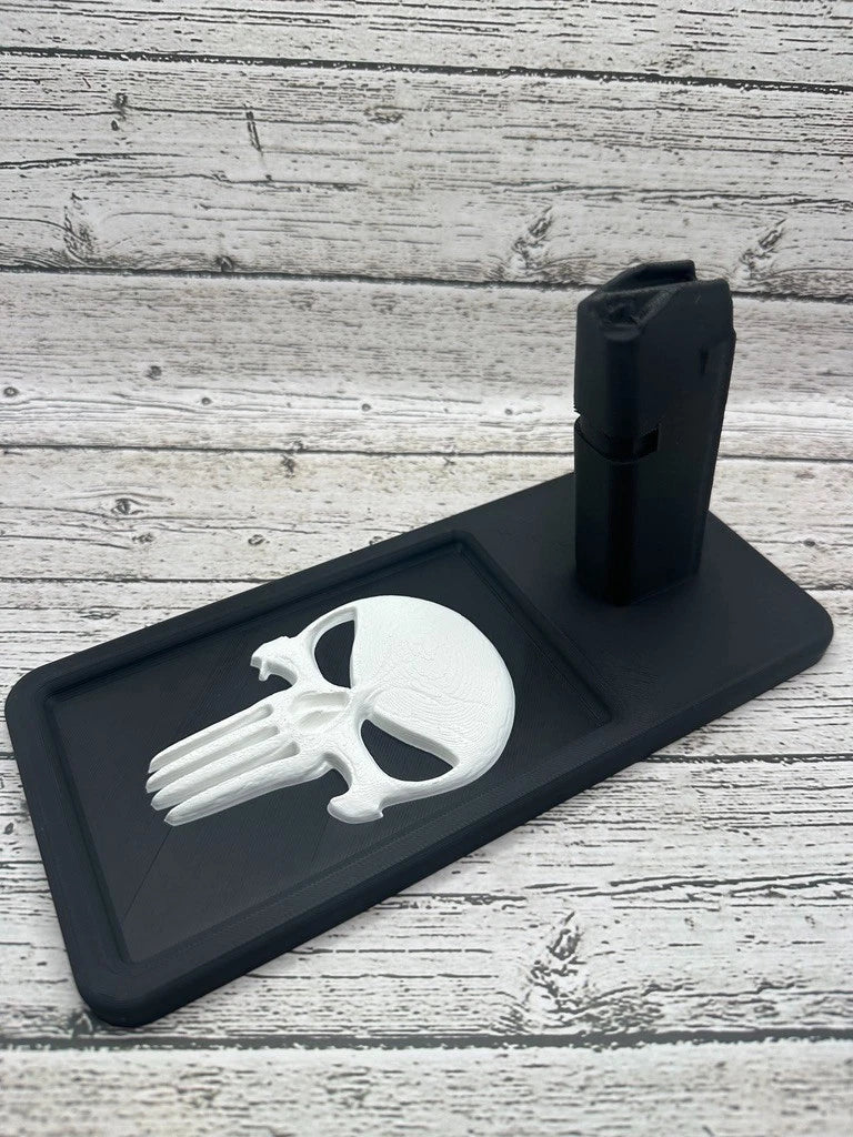 Punisher Glock-Style Double-Stack Pistol Display Stand & Tray – alternate view