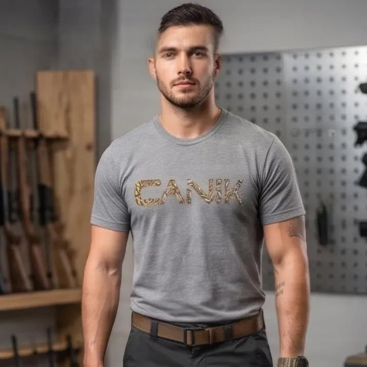 CANIK 9mm Bullets Logo T-Shirt — Black or Gray — product photo 2