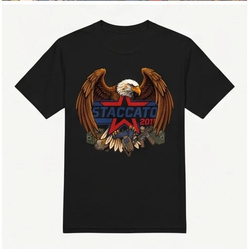 Staccato 2011 Bald Eagle Graphic T-Shirt — Black or Gray — product photo 7