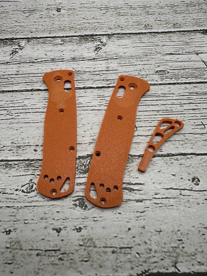 Scales & Back Spacer for Benchmade Bugout – Orange Burst