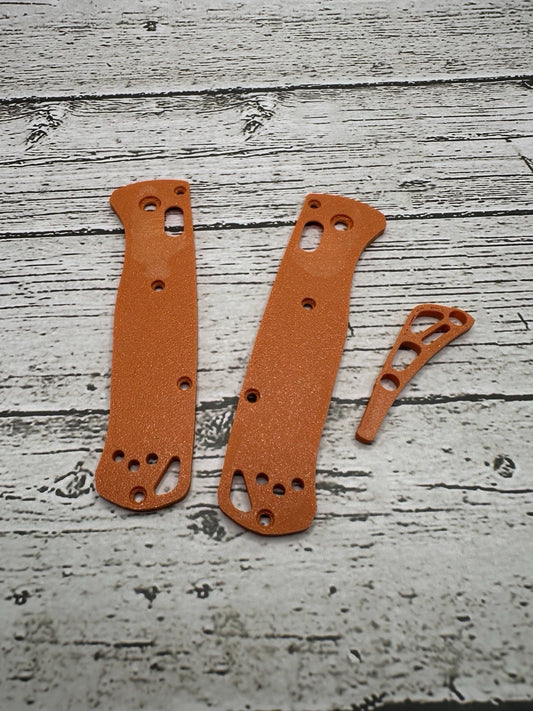 Scales & Back Spacer for Benchmade Bugout – Orange Burst