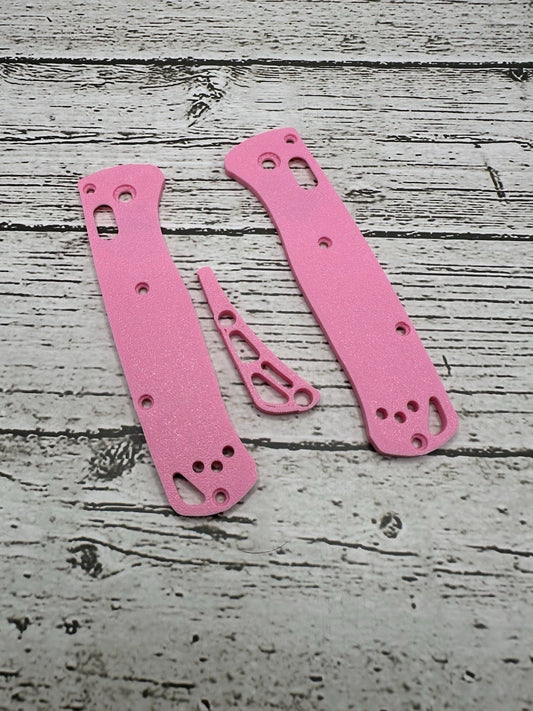 Scales And Back Spacer For Benchmade Bug out Pink