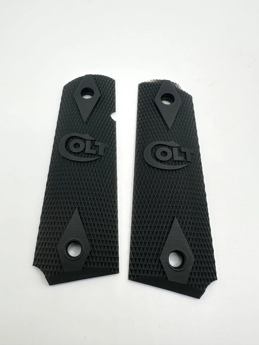 Colt 1911 Double Diamond Grips – Full Size, Matte Black